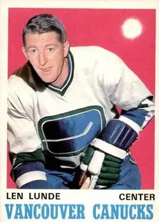 1970-71 O-Pee-Chee #230 Len Lunde