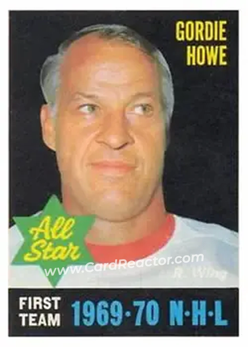 Front of Gordie Howe