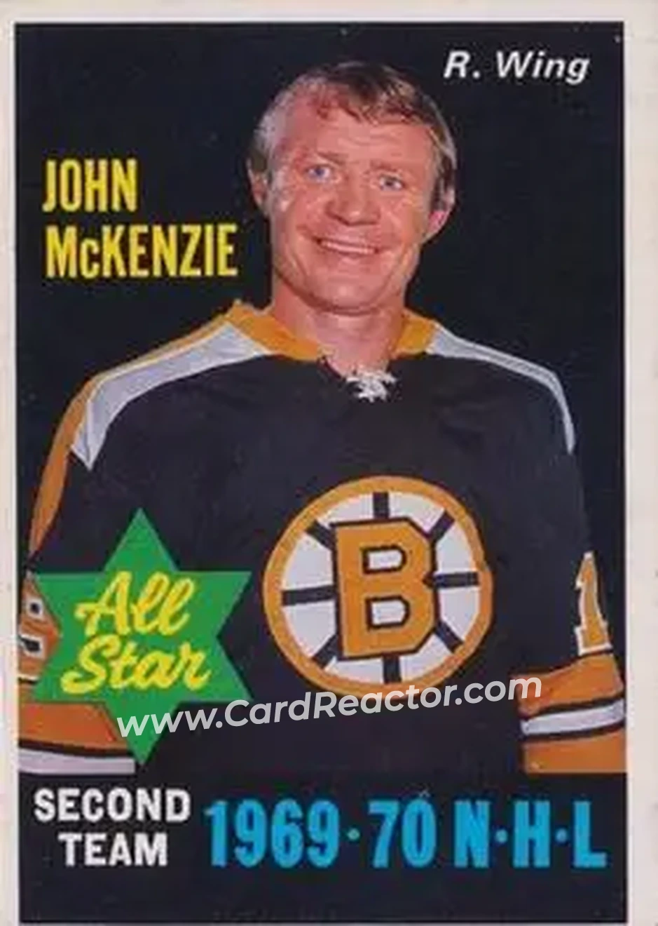 Front of Johnny McKenzie