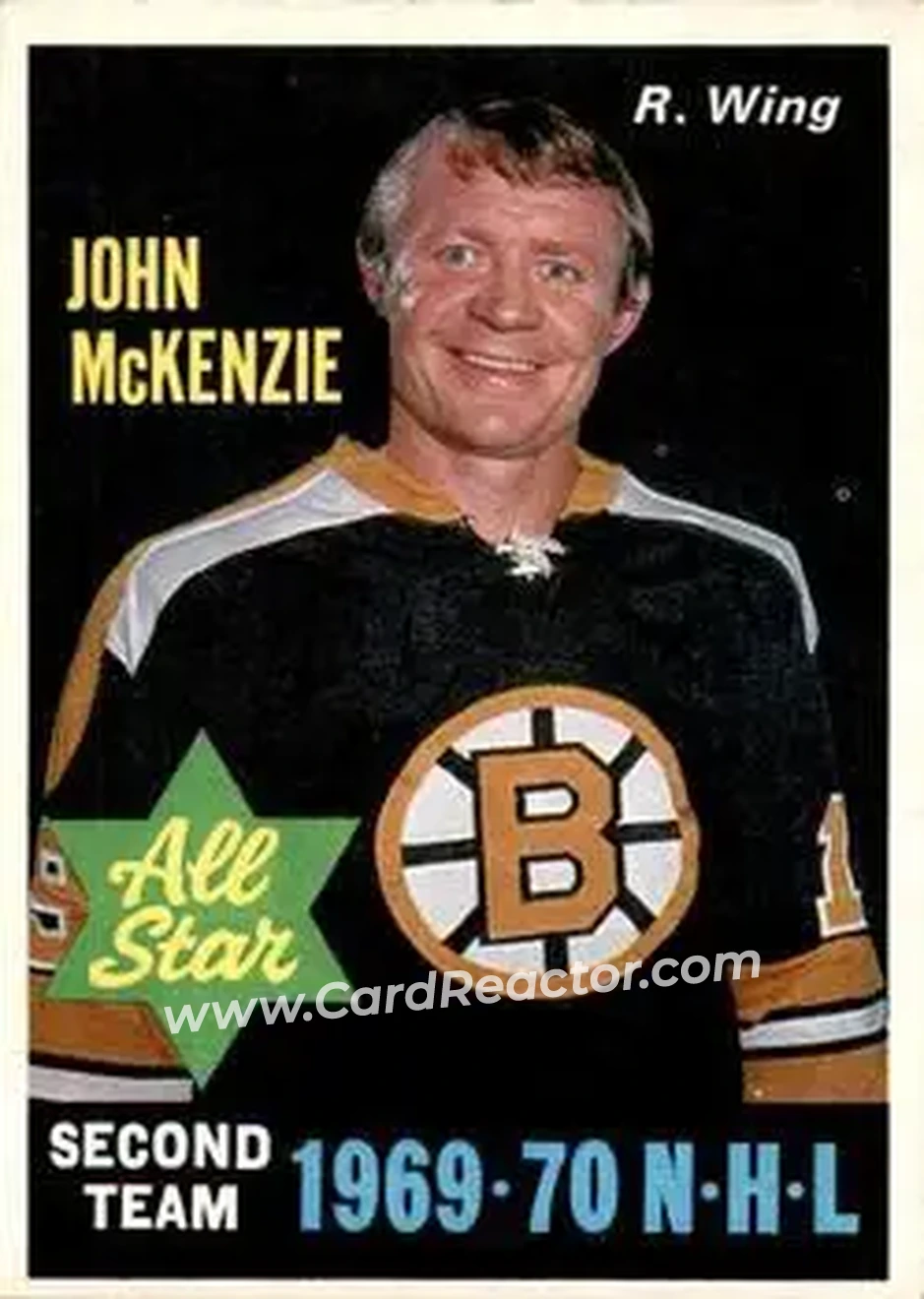 Front of Johnny McKenzie