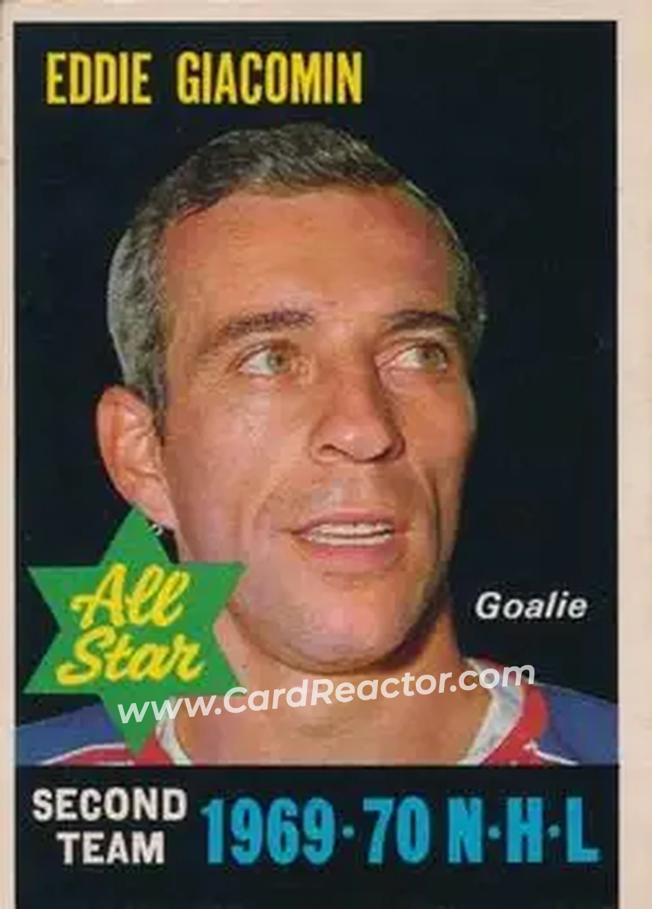Front of Eddie Giacomin
