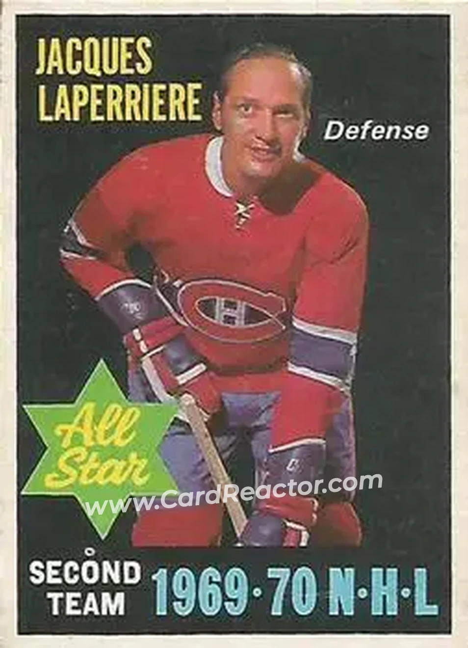Front of Jacques Laperriere