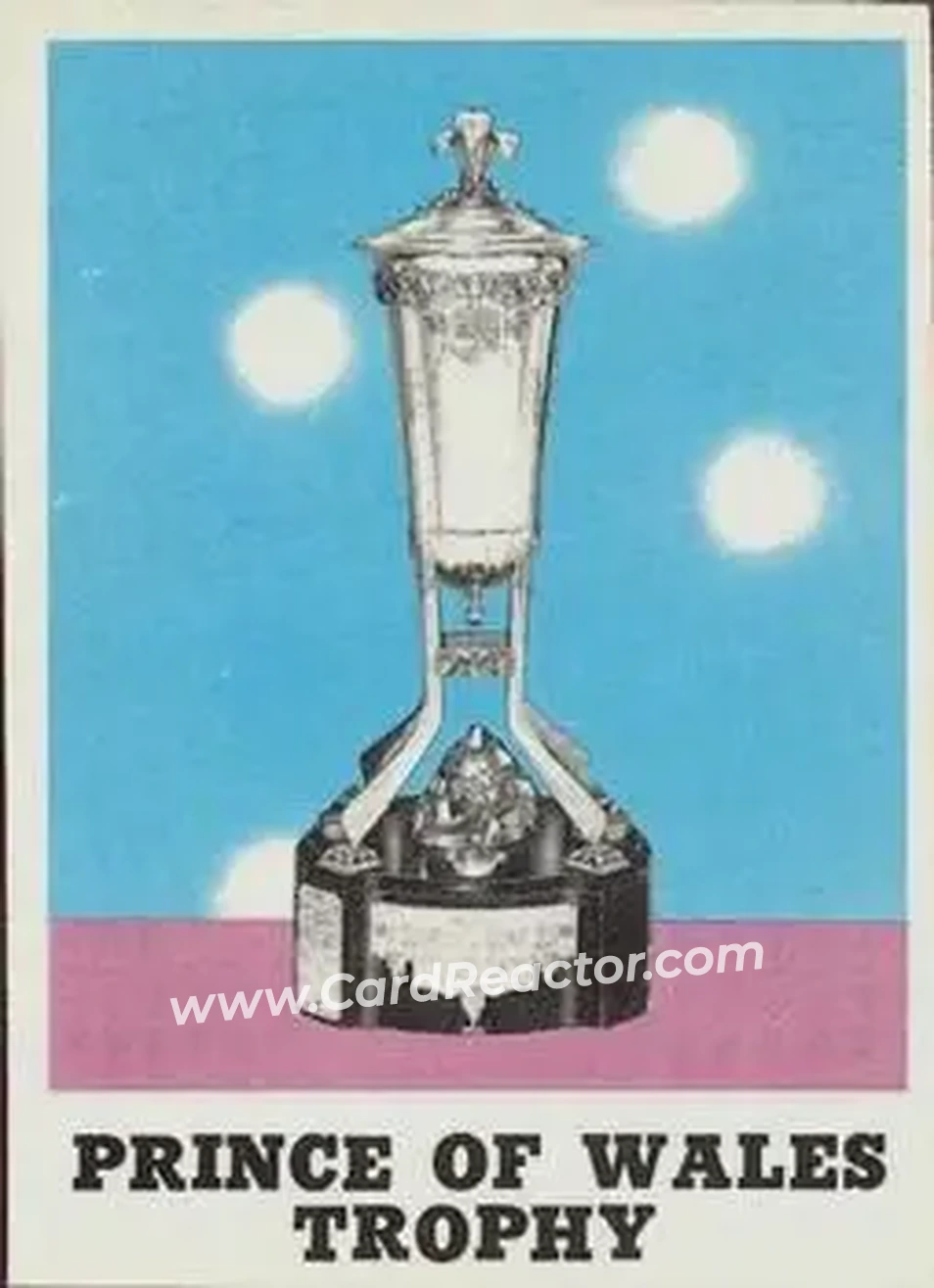 Front of Prince of Wales Trophy