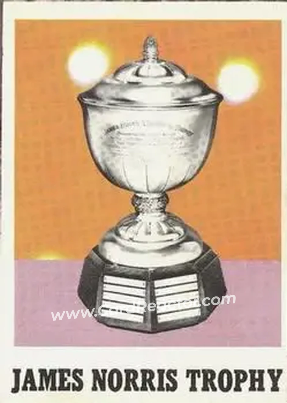 Front of James Norris Trophy