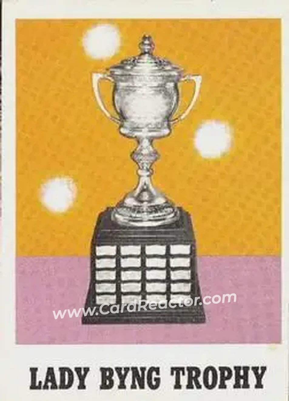 Front of Lady Byng Trophy