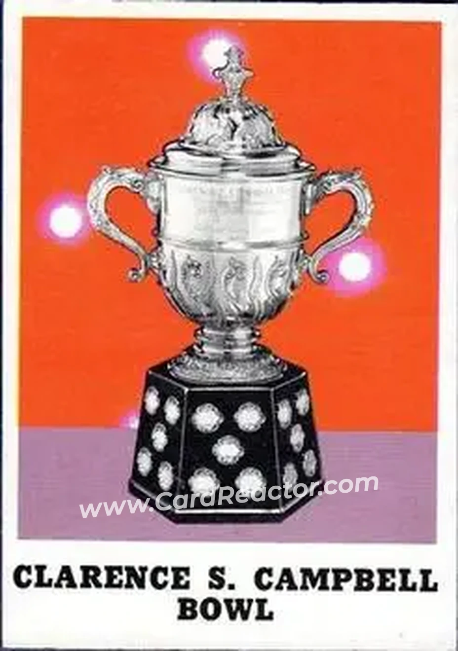 Front of Clarence S. Campbell Bowl