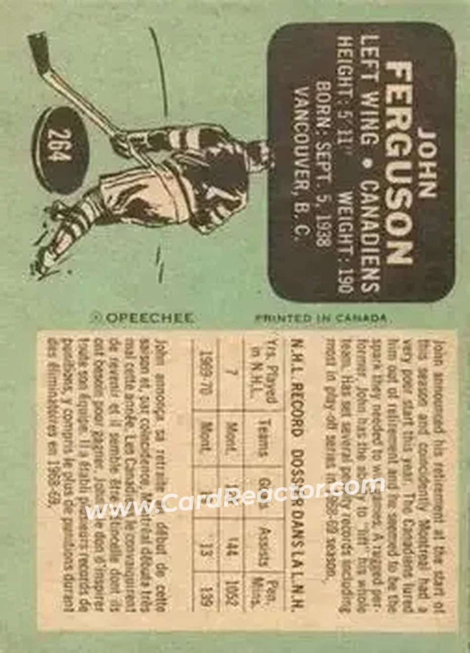 Back of John Ferguson