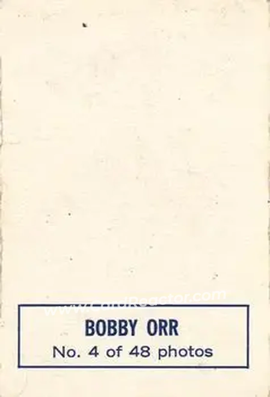 Back of Bobby Orr