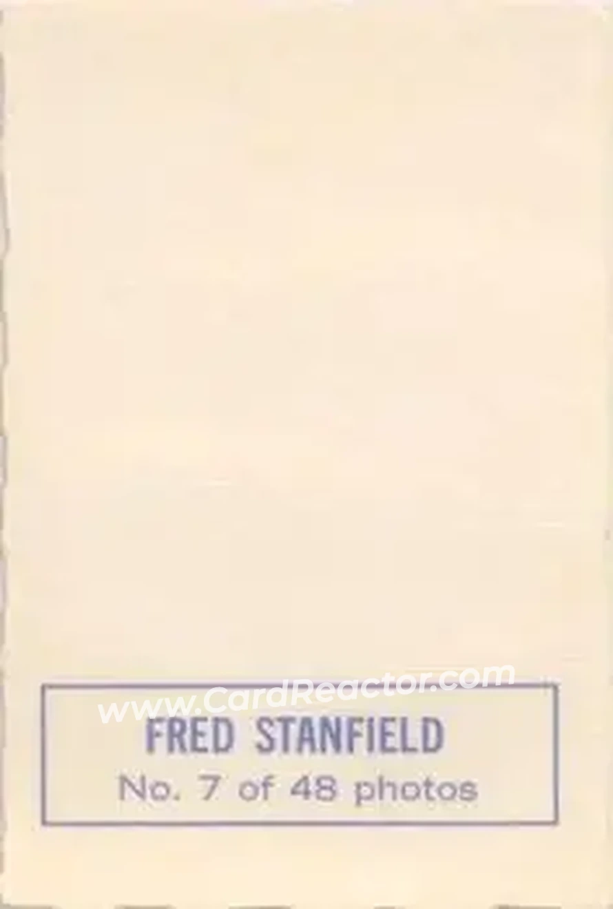 Back of Fred Stanfield