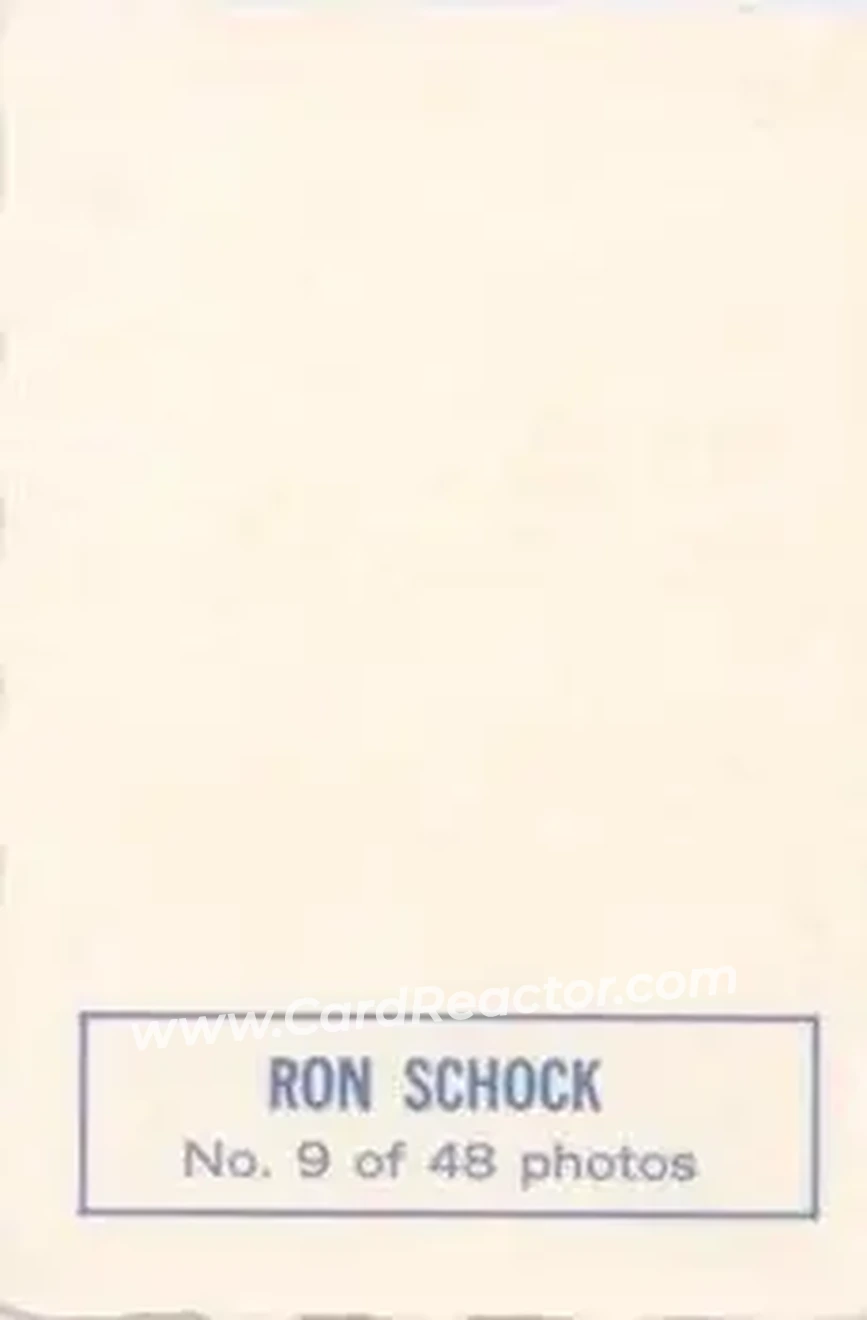Back of Ron Schock