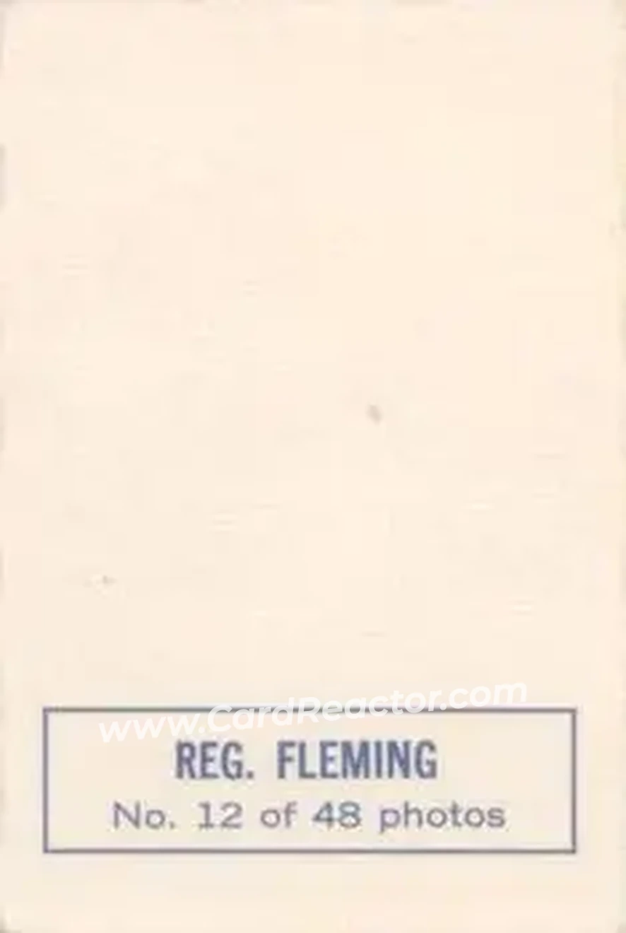 Back of Reg Fleming