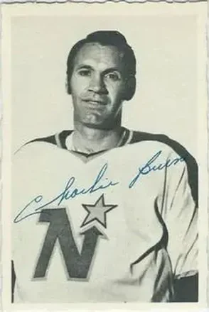 1970-71 O-Pee-Chee #13 Deckle Edge Photos Charlie Burns