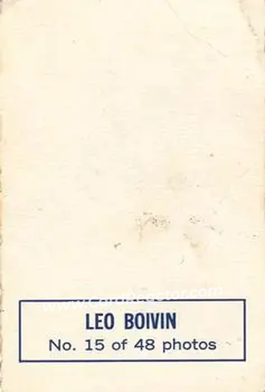 Back of Leo Boivin