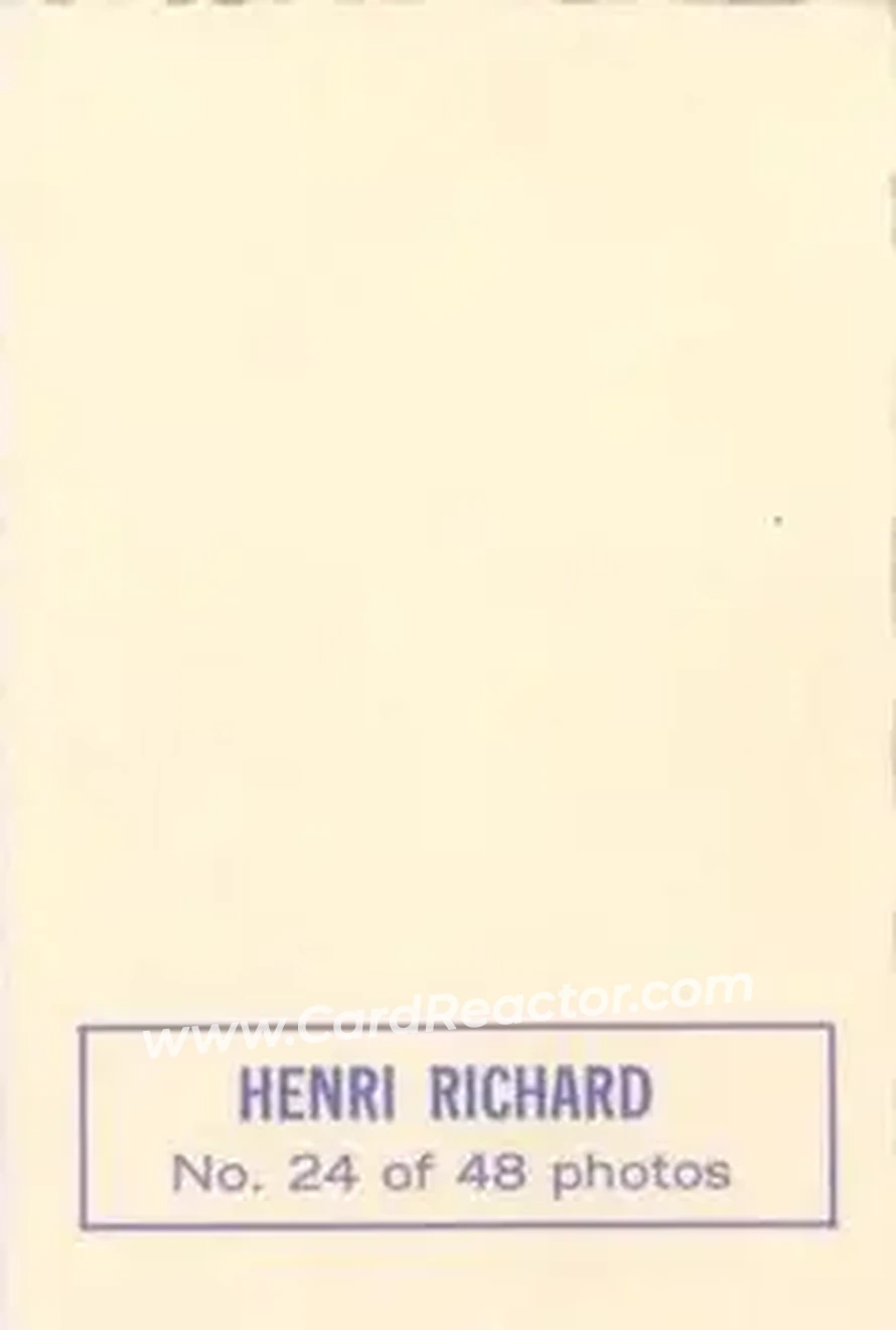 Back of Henri Richard