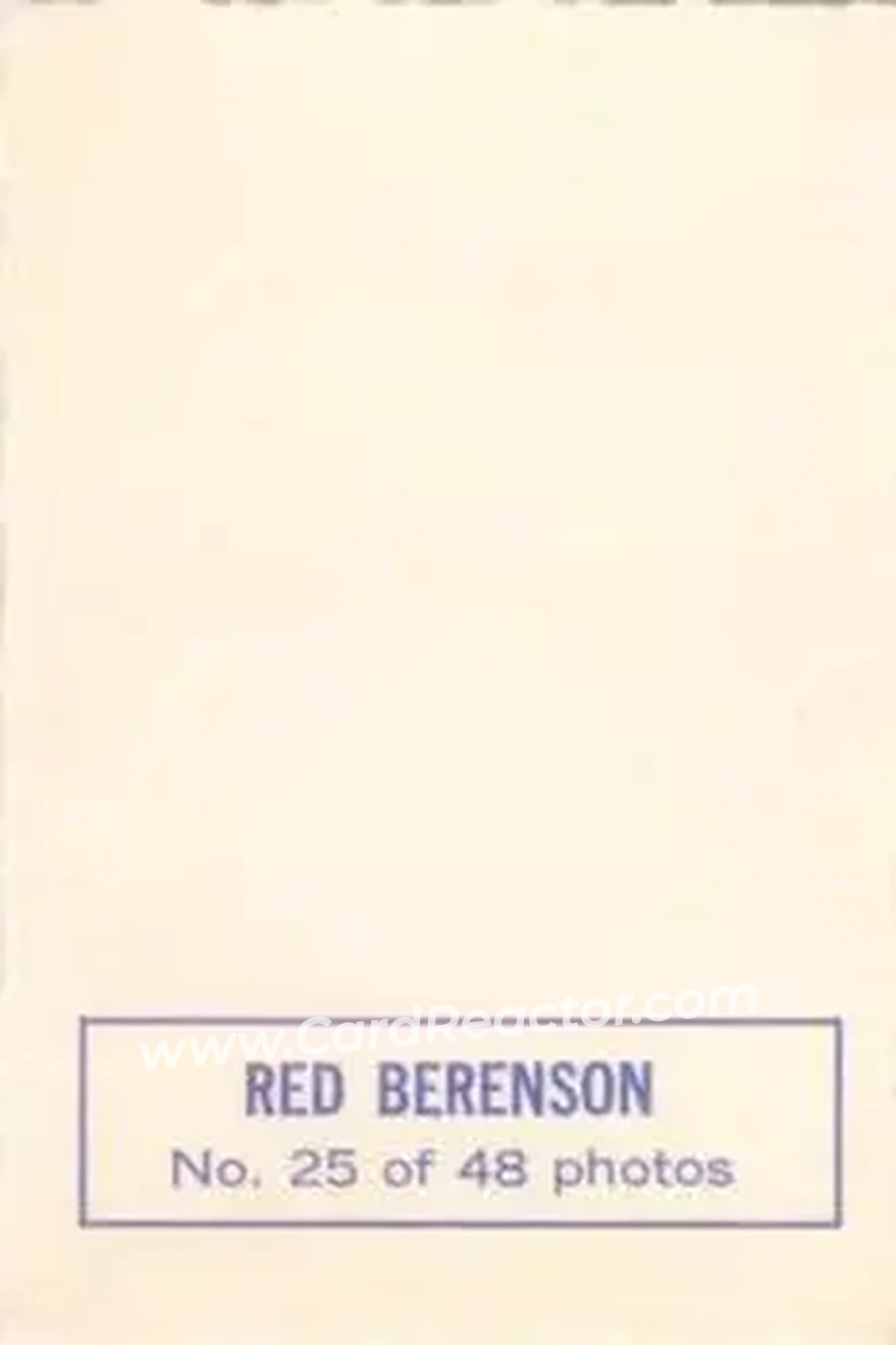 Back of Red Berenson
