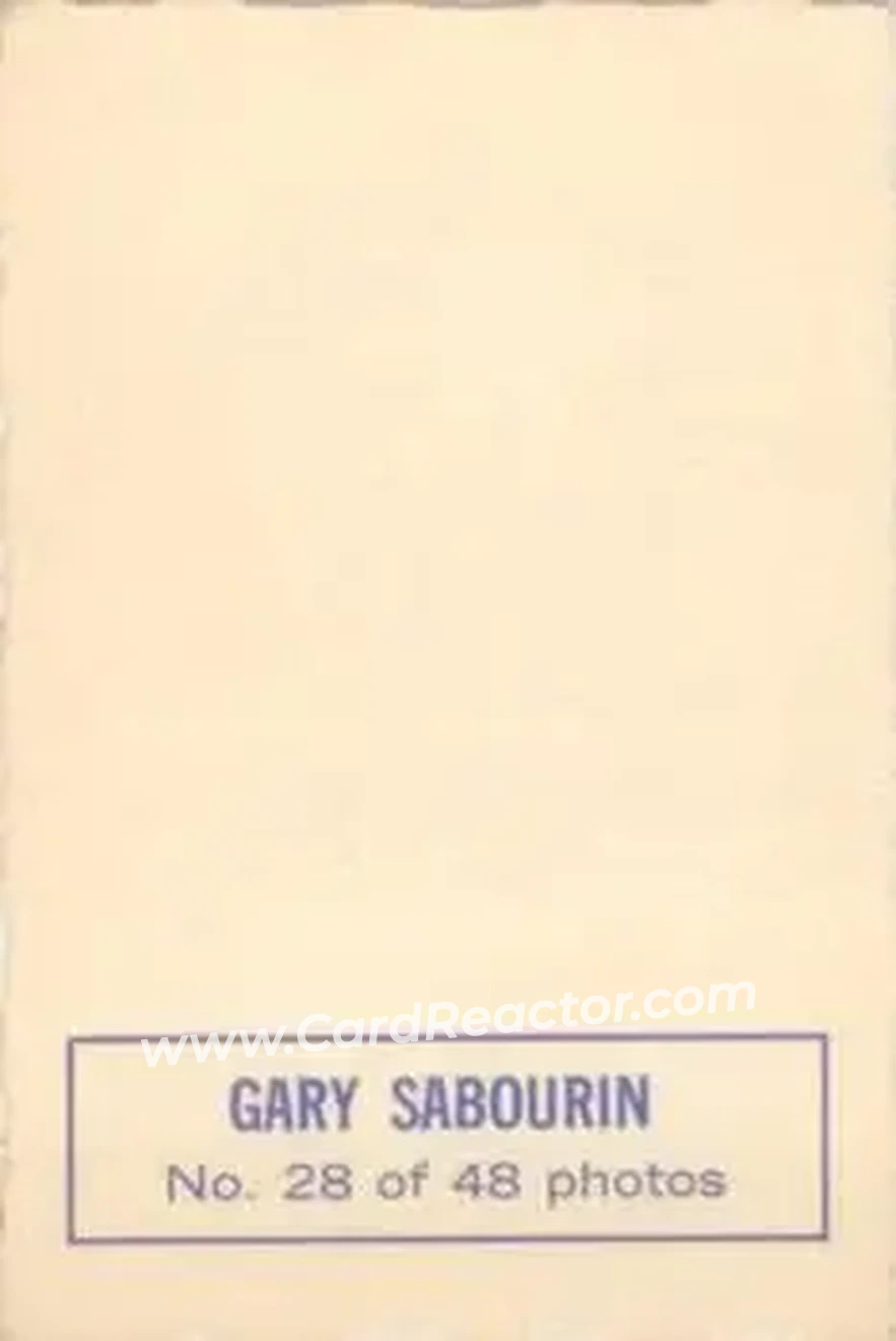Back of Gary Sabourin