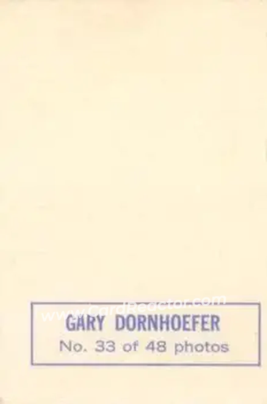 Back of Gary Dornhoefer