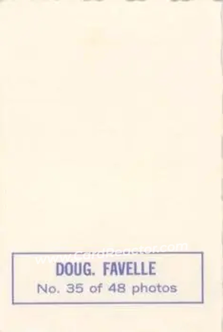 Back of Doug Favell