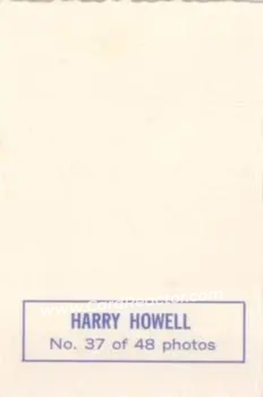 Back of Harry Howell