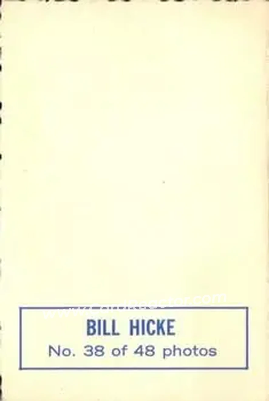 Back of Bill Hicke