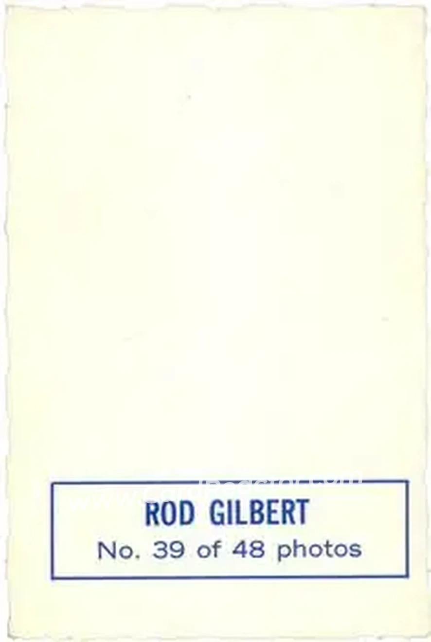 Back of Rod Gilbert