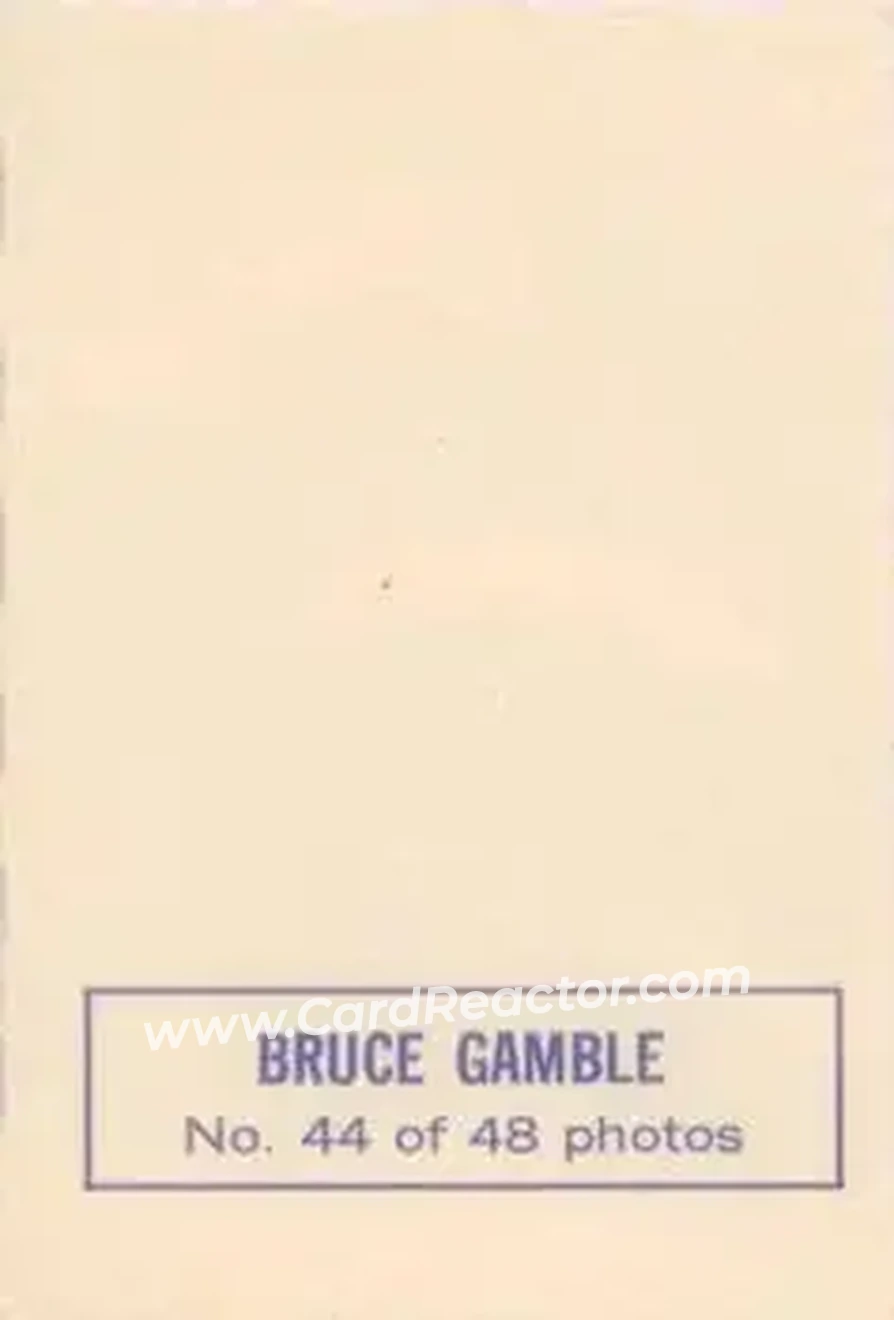 Back of Bruce Gamble