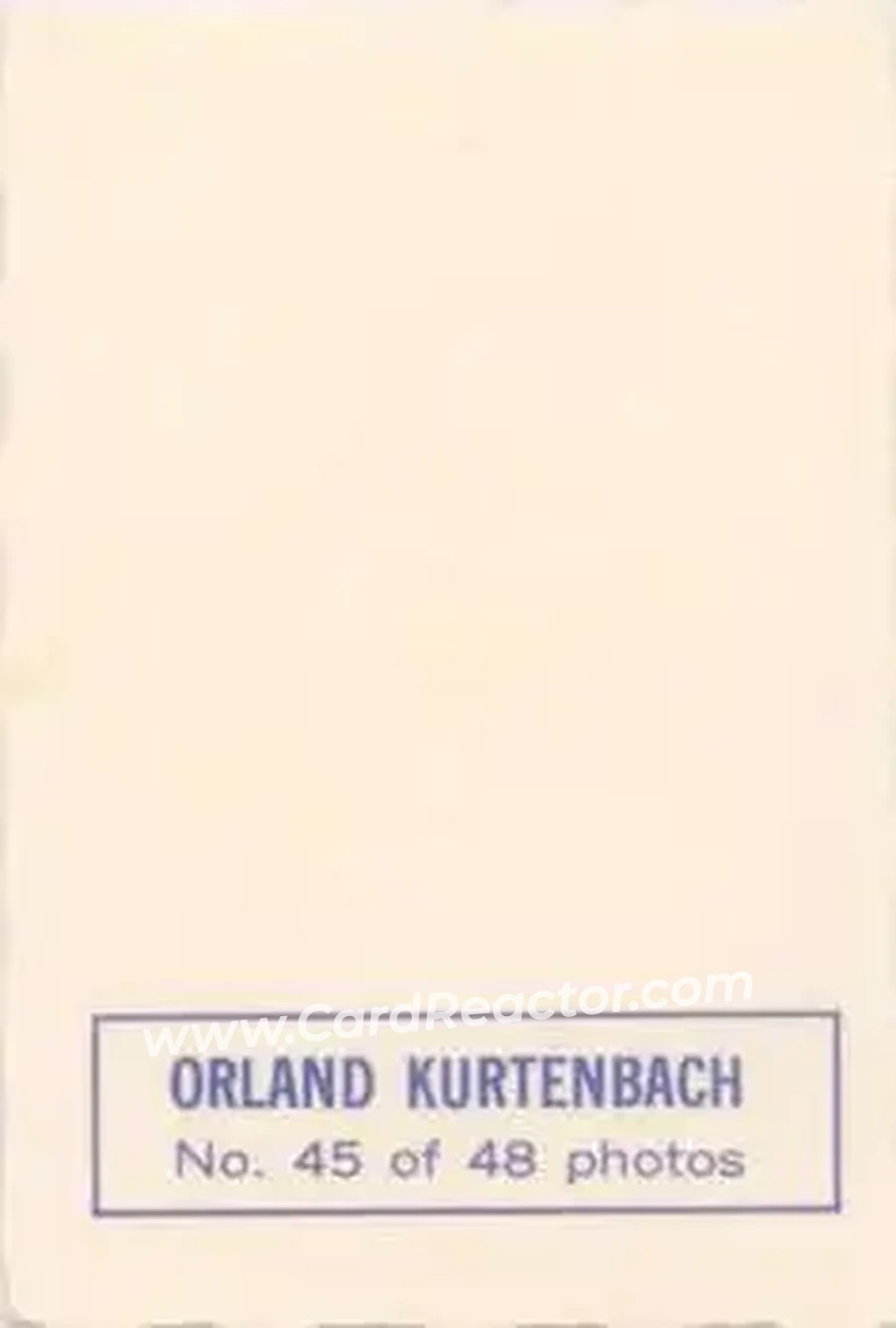 Back of Orland Kurtenbach