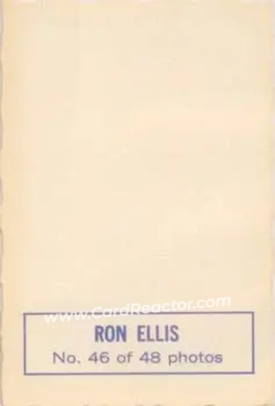 Back of Ron Ellis