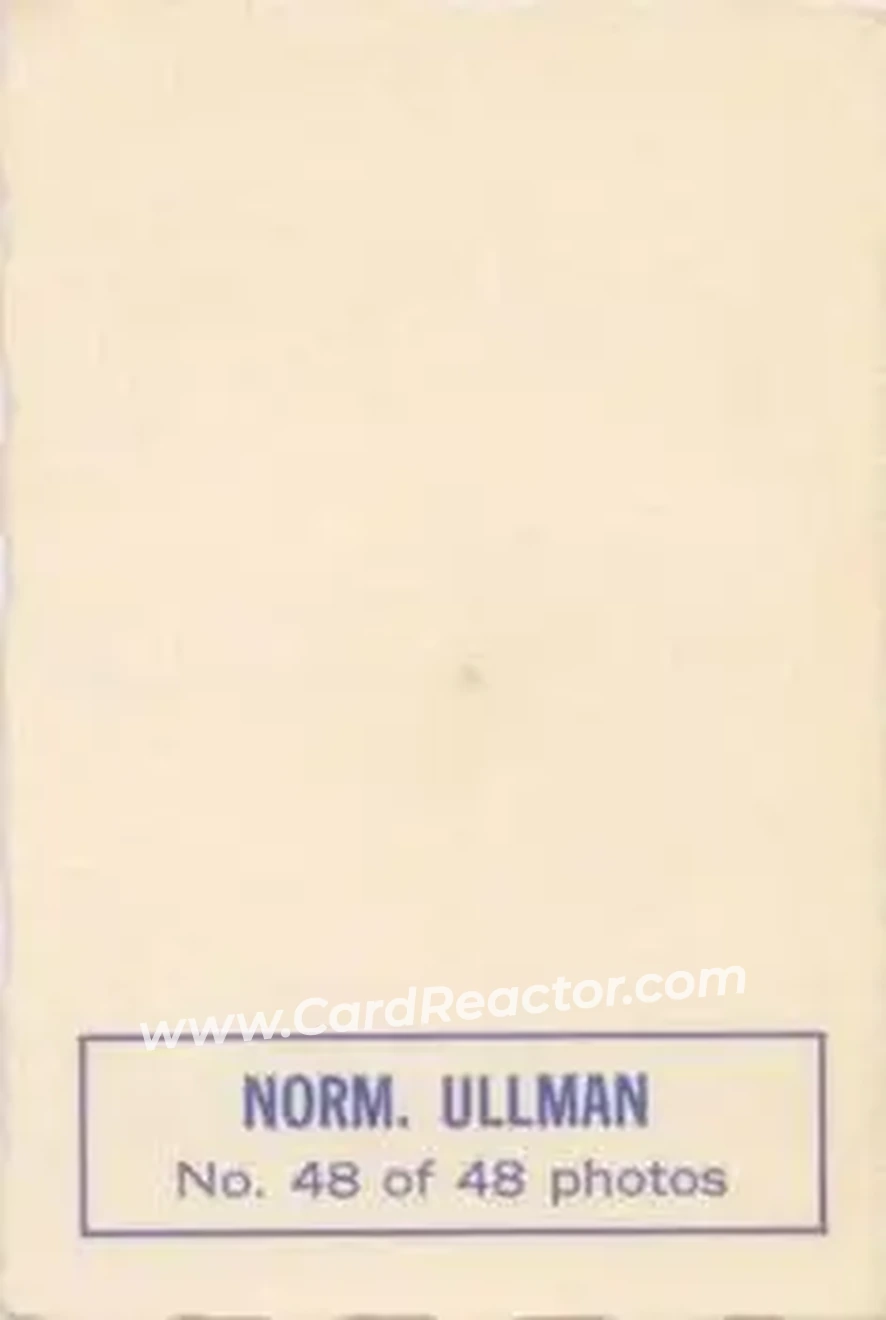 Back of Norm Ullman