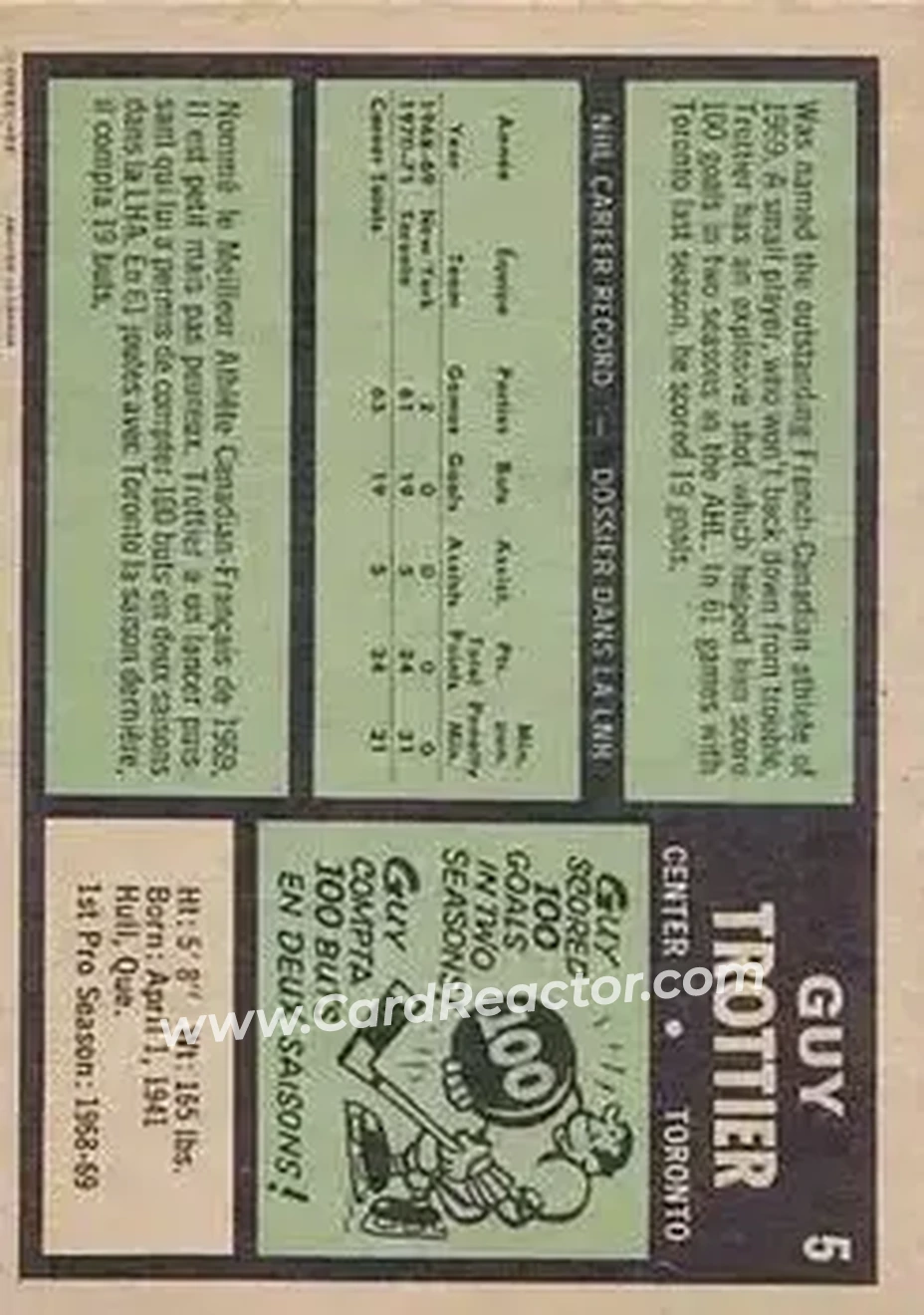Back of Guy Trottier
