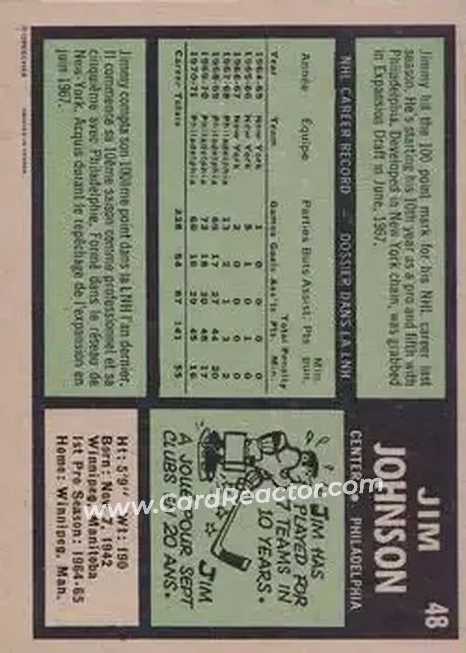 Back of Jim Johnson