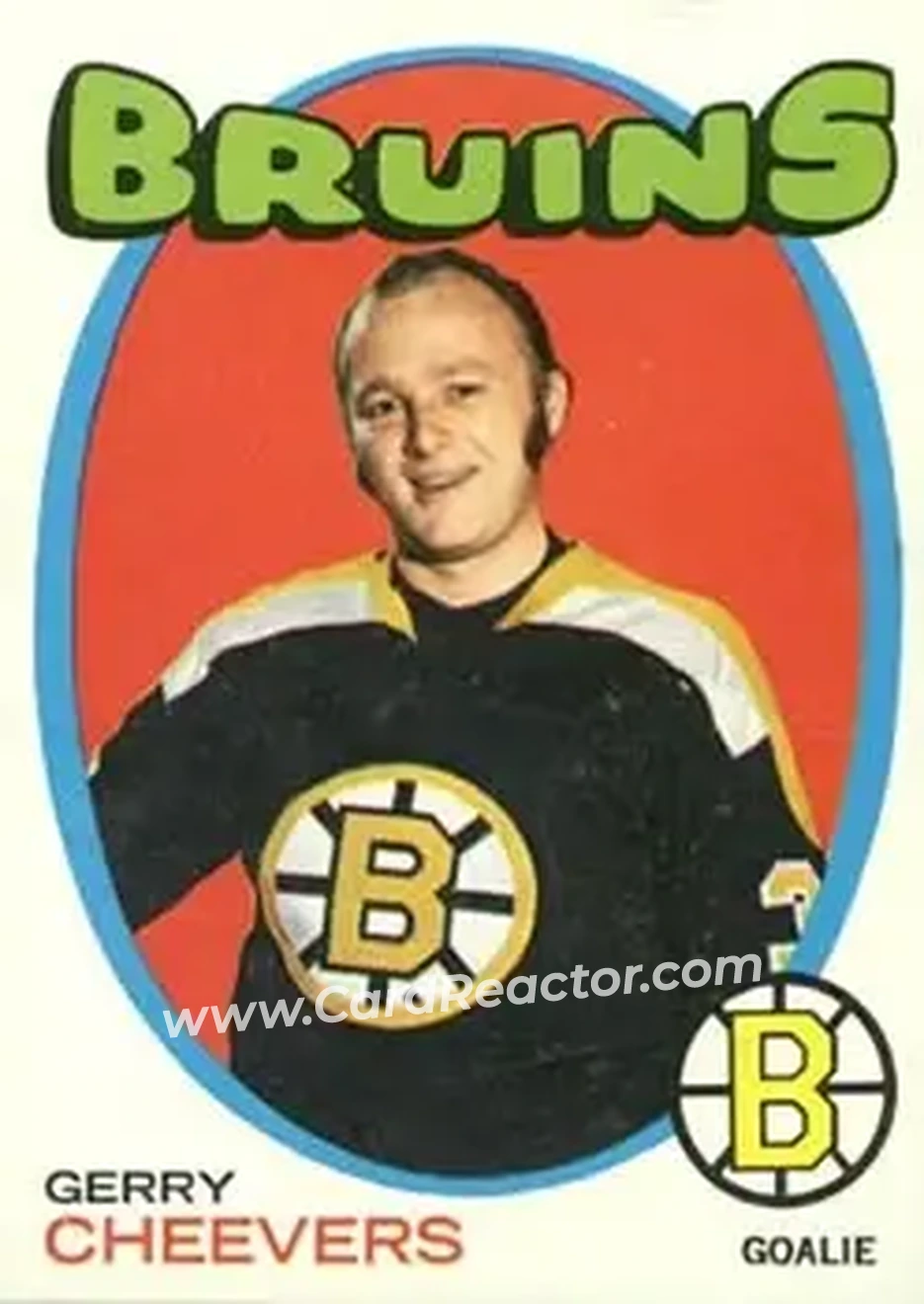 1971-72 O-Pee-Chee #54 Gerry Cheevers