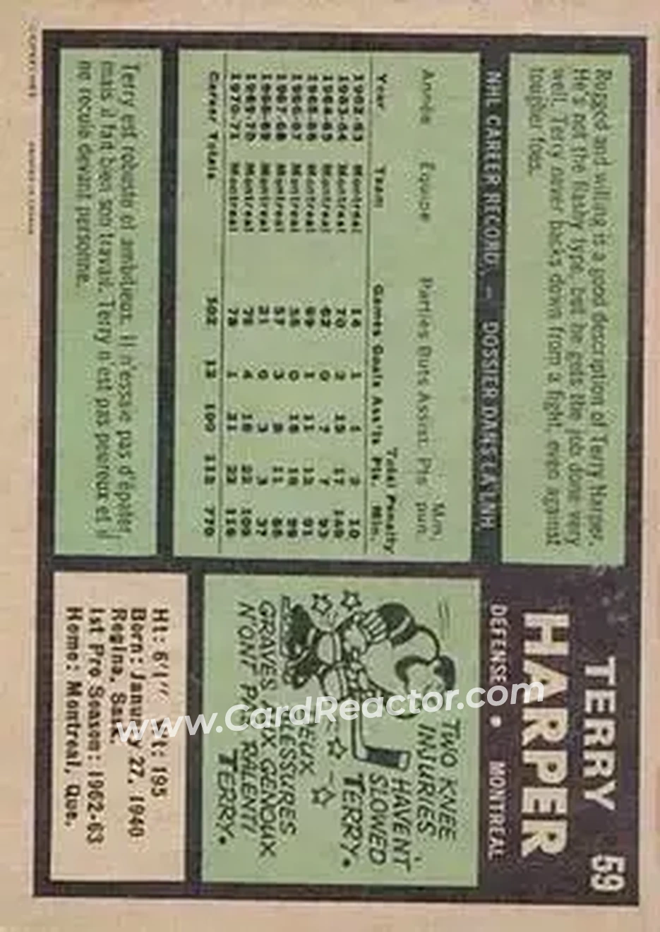 Back of Terry Harper