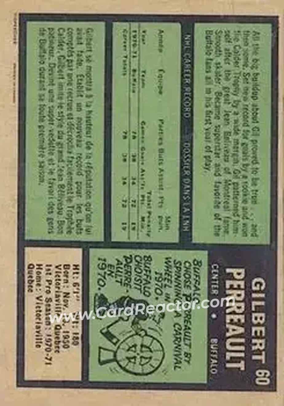 Back of Gil Perreault