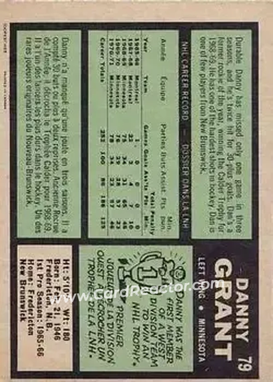 Back of Danny Grant