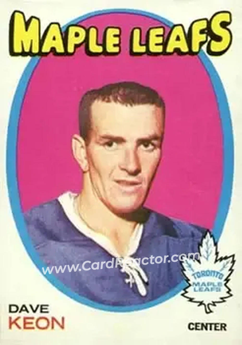 1971-72 O-Pee-Chee #80 Dave Keon