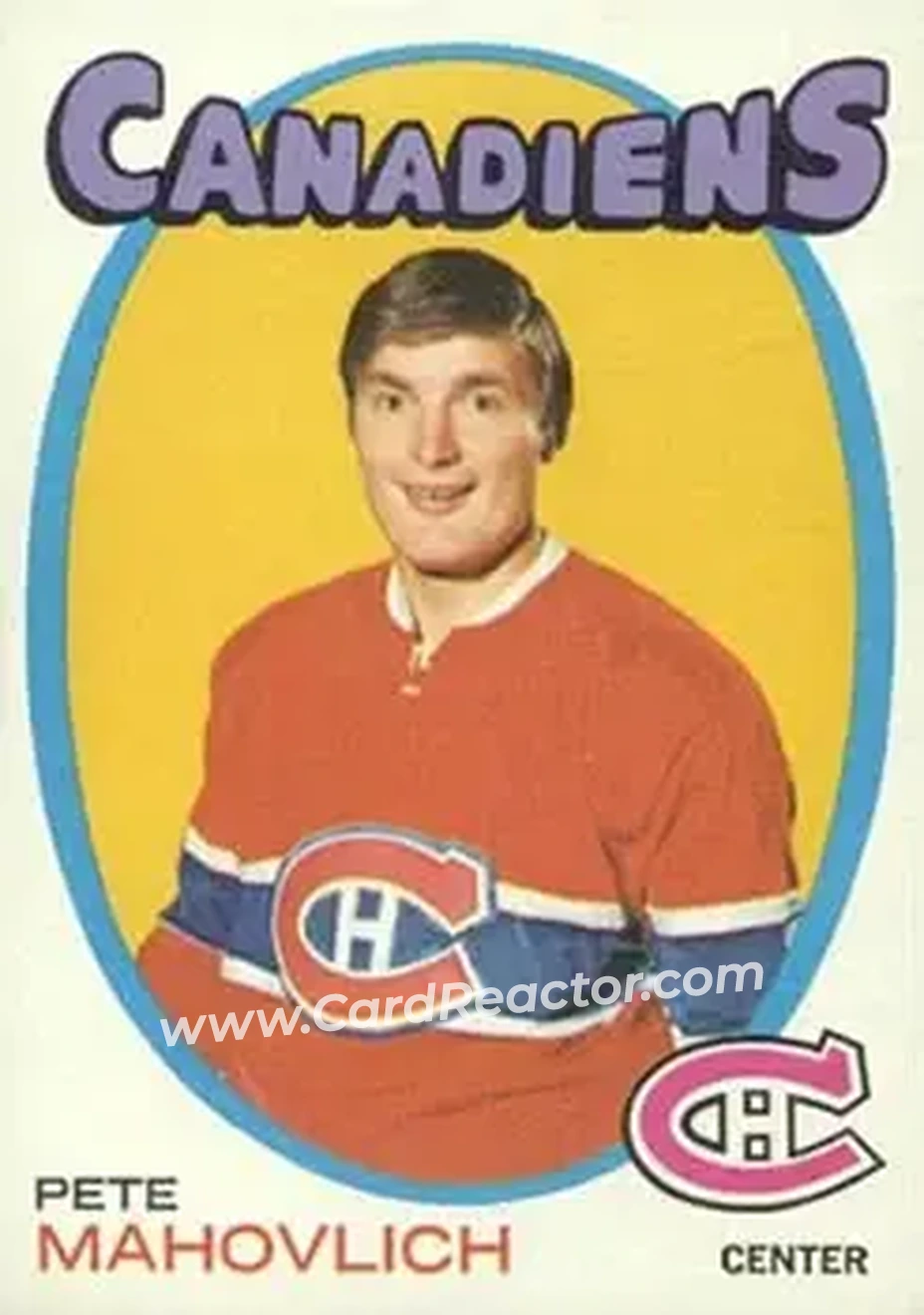 Front of Pete Mahovlich