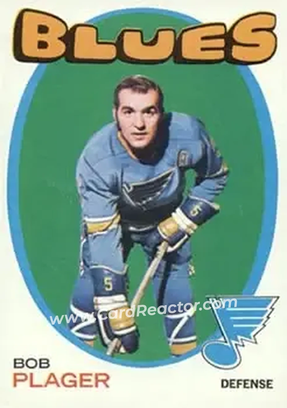 1971-72 O-Pee-Chee #103 Bob Plager