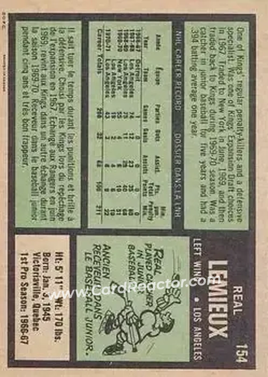 Back of Real Lemieux