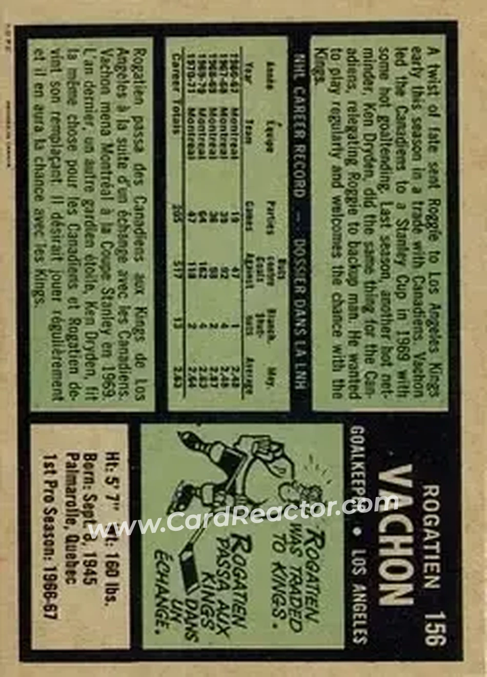 Back of Rogatien Vachon