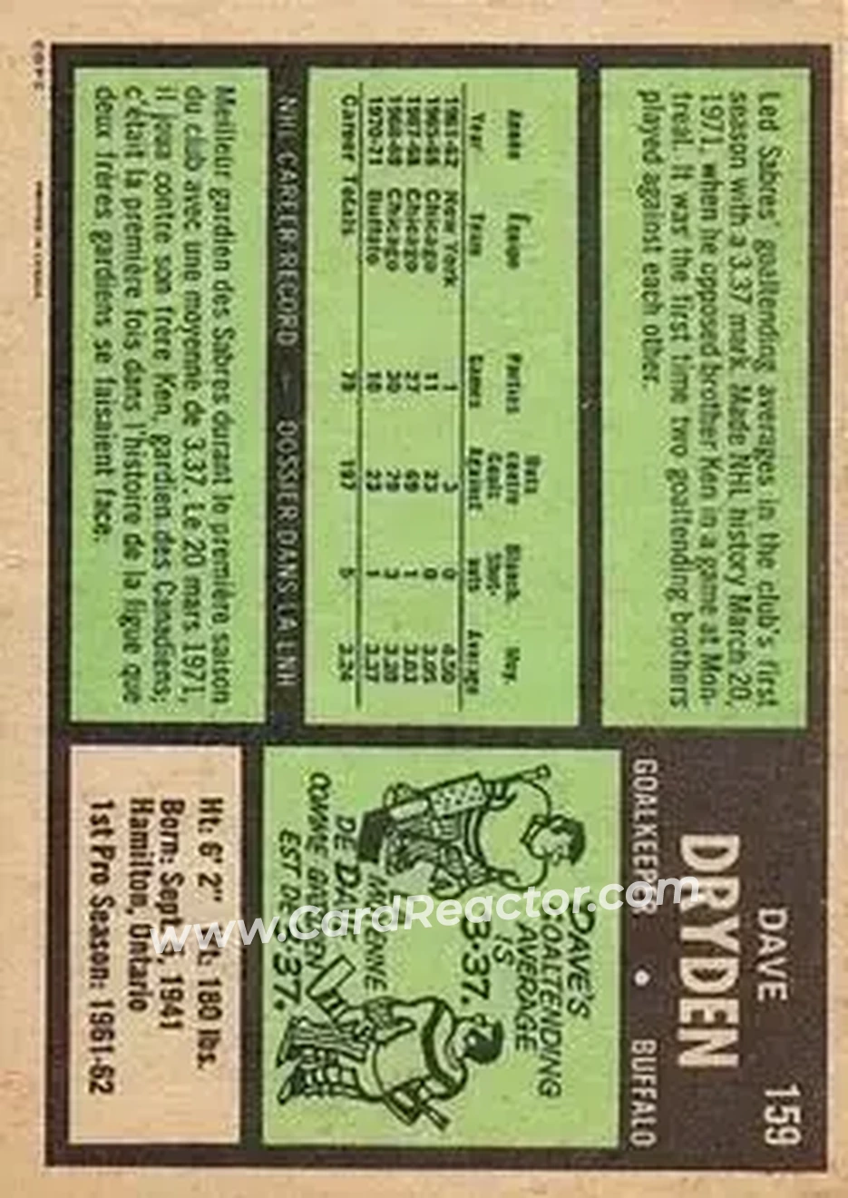 Back of Dave Dryden