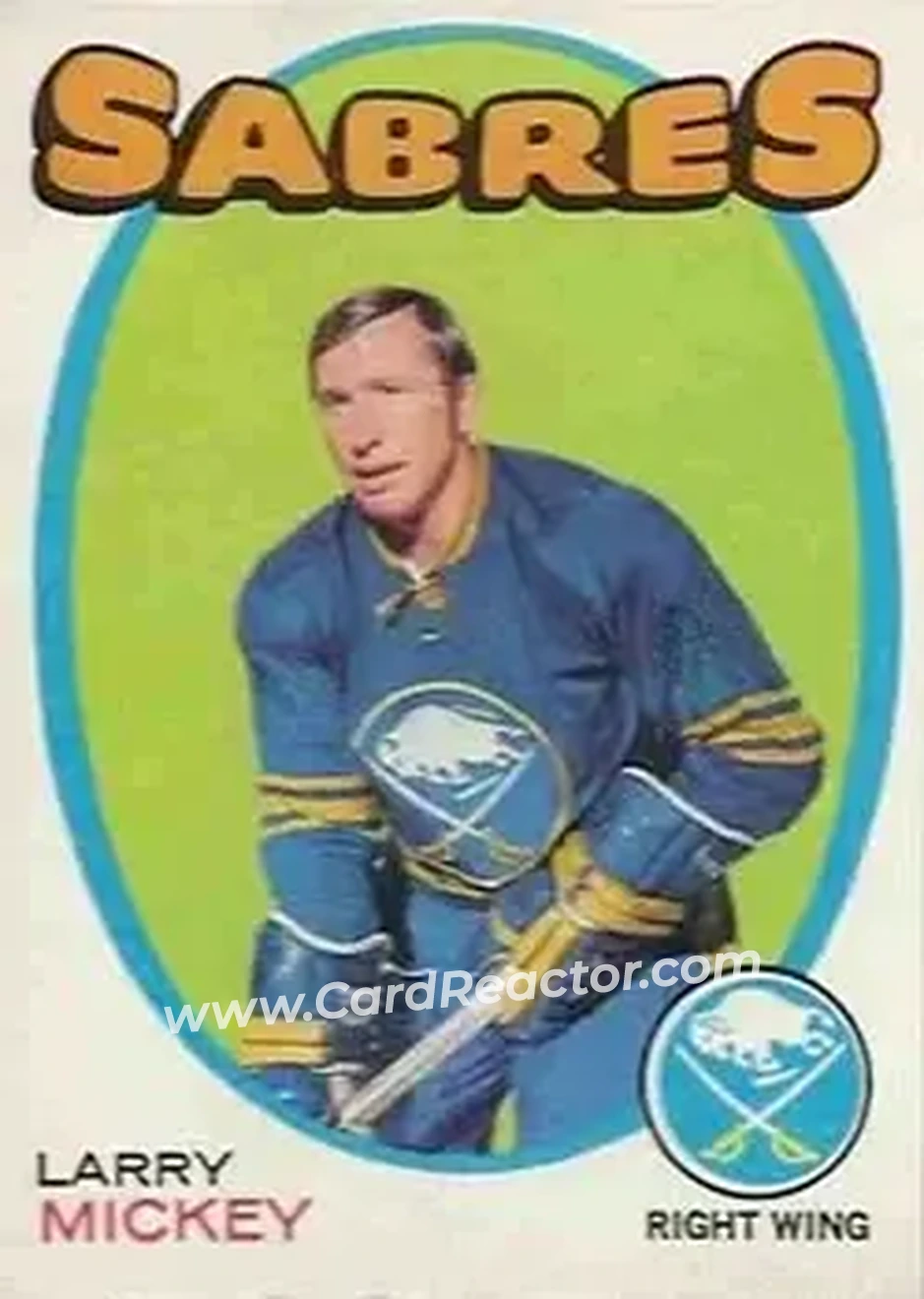 1971-72 O-Pee-Chee #167 Larry Mickey