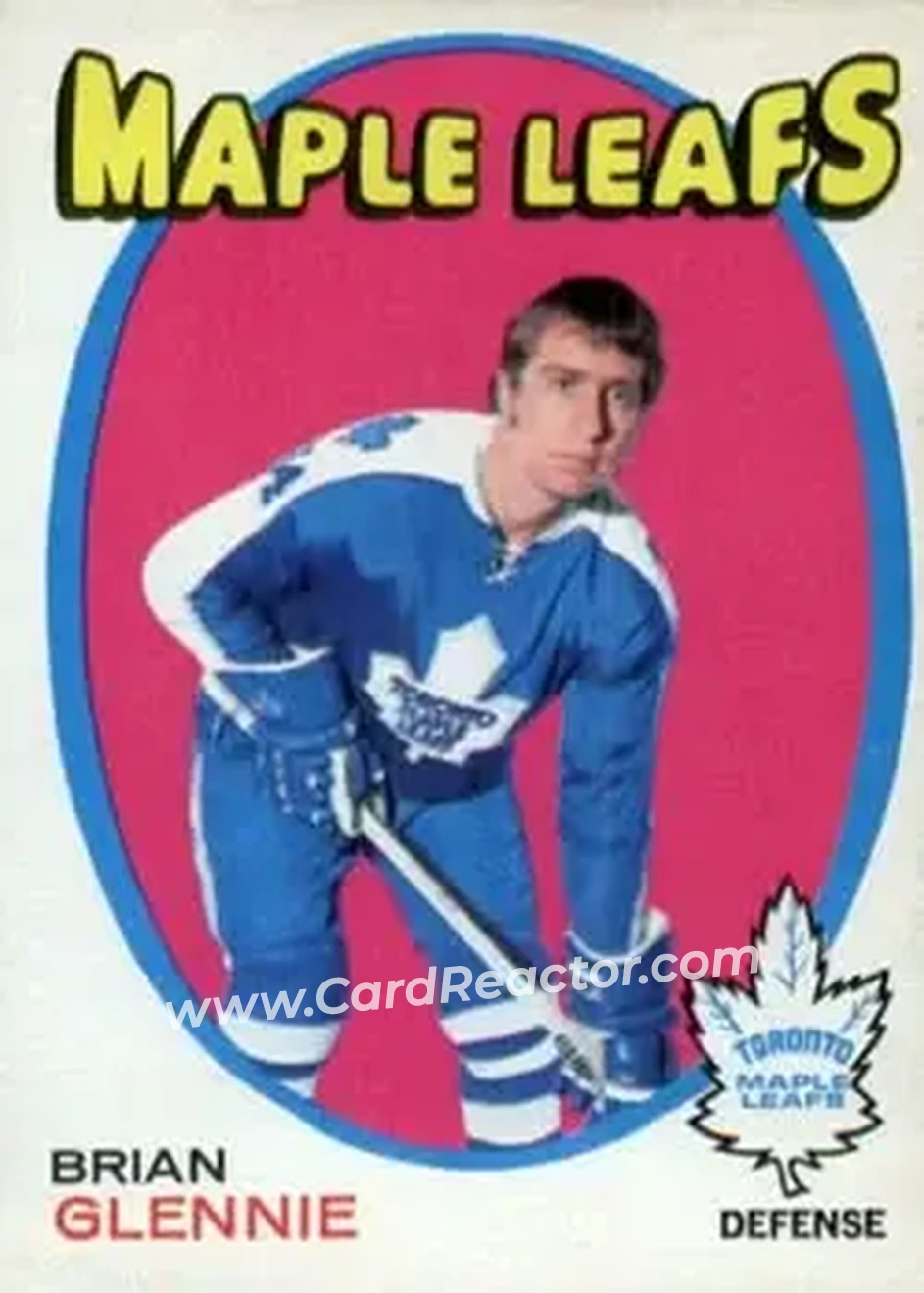 1971-72 O-Pee-Chee #197 Brian Glennie