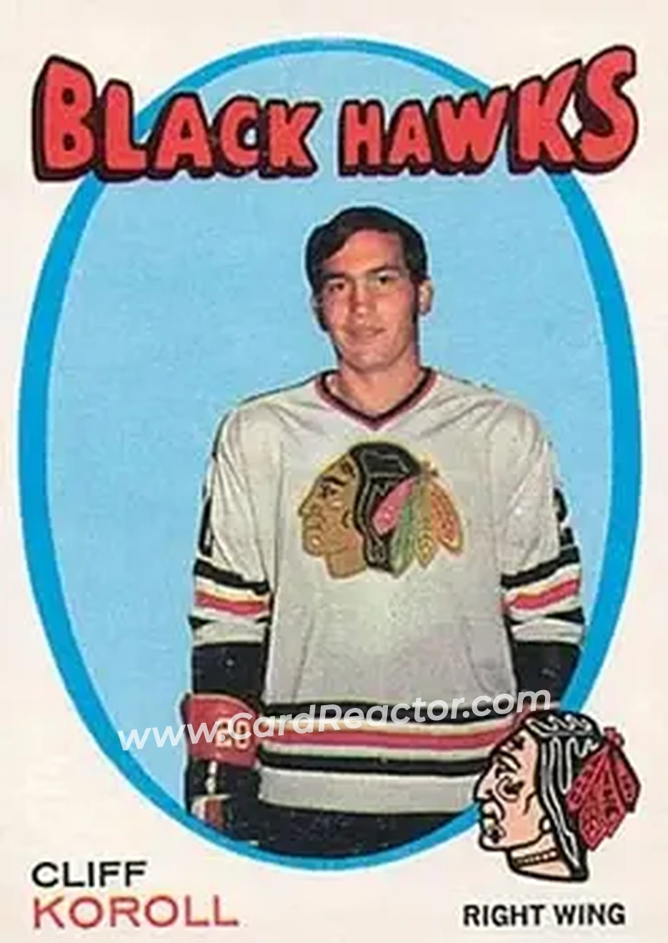 1971-72 O-Pee-Chee #209 Cliff Koroll