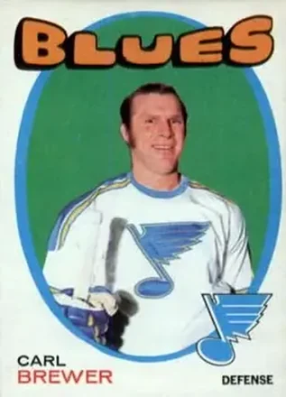 1971-72 O-Pee-Chee #222 Carl Brewer