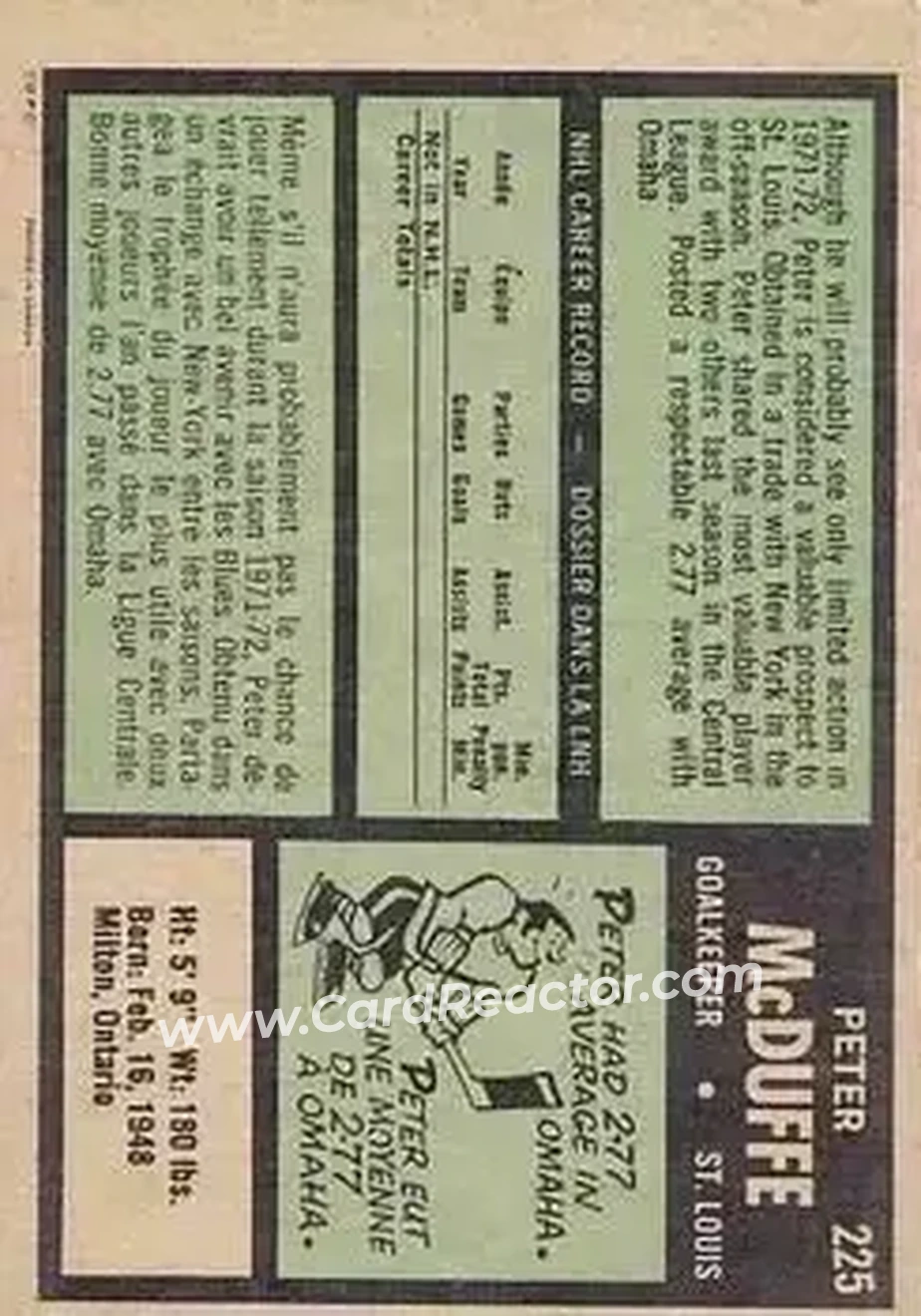 Back of Peter McDuffe