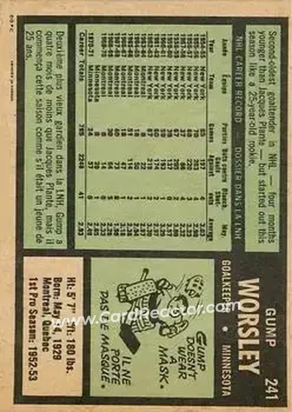 Back of Gump Worsley