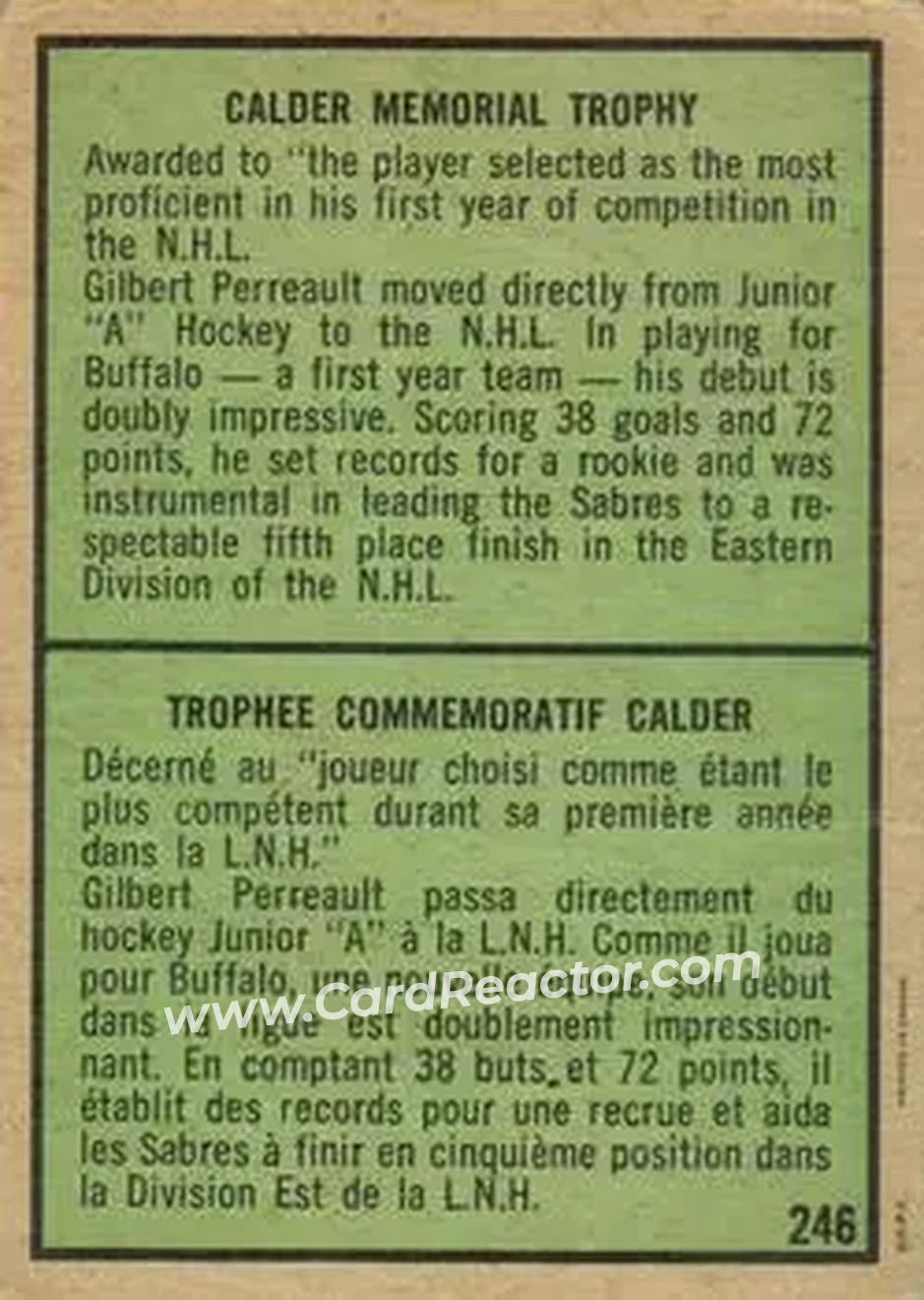 Back of Gil Perreault