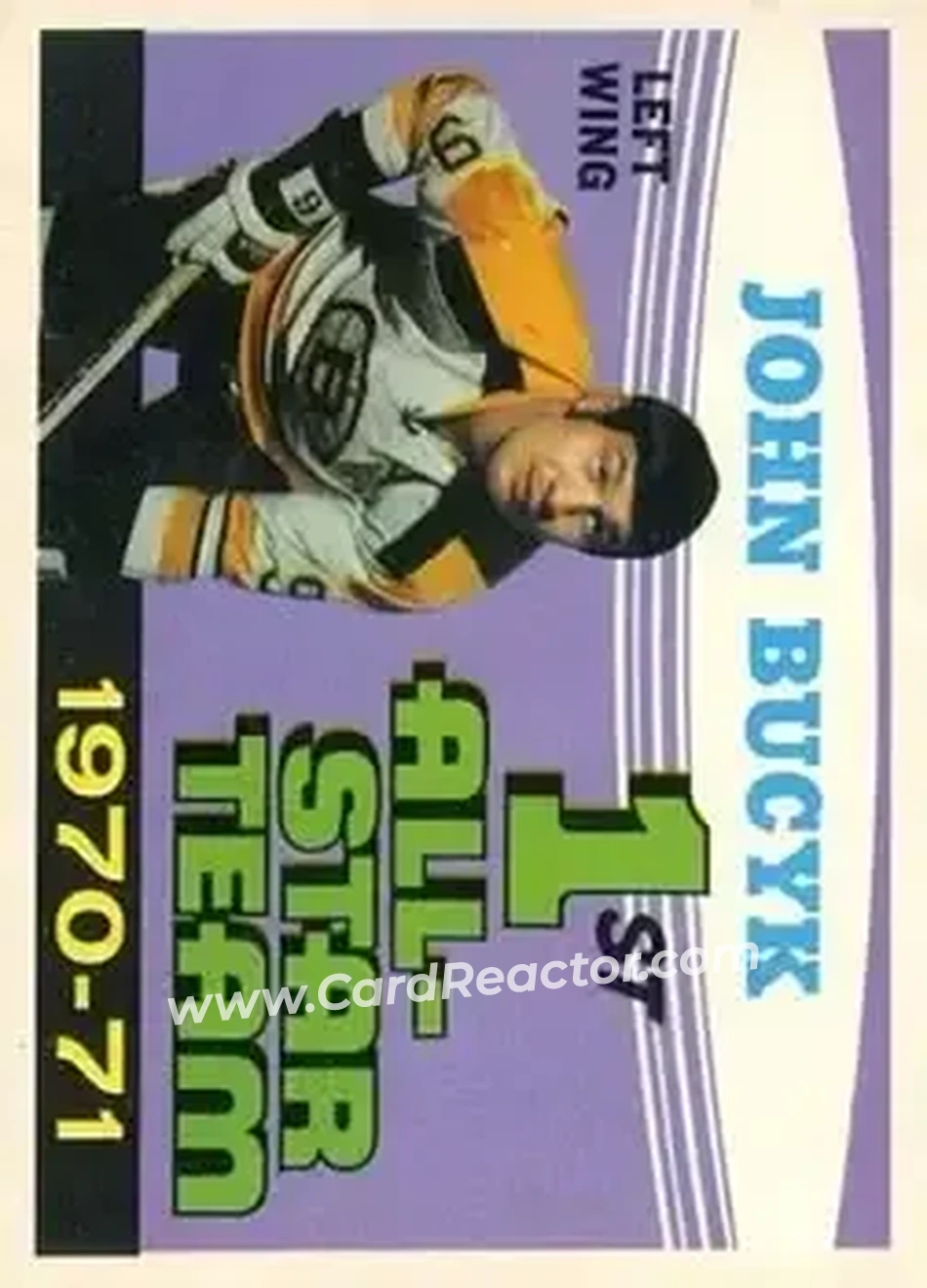 1971-72 O-Pee-Chee #255 Johnny Bucyk