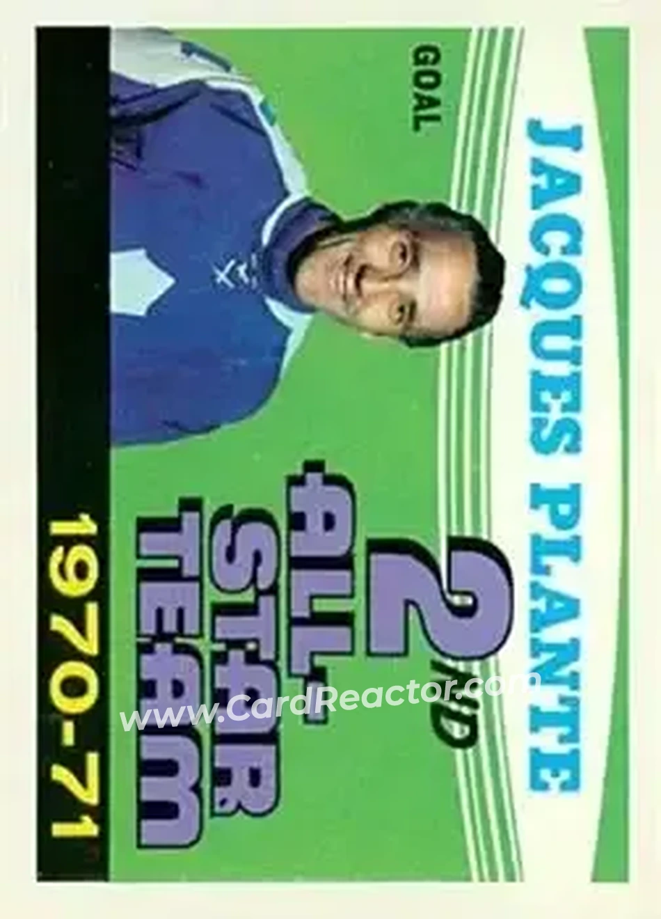 1971-72 O-Pee-Chee #256 Jacques Plante